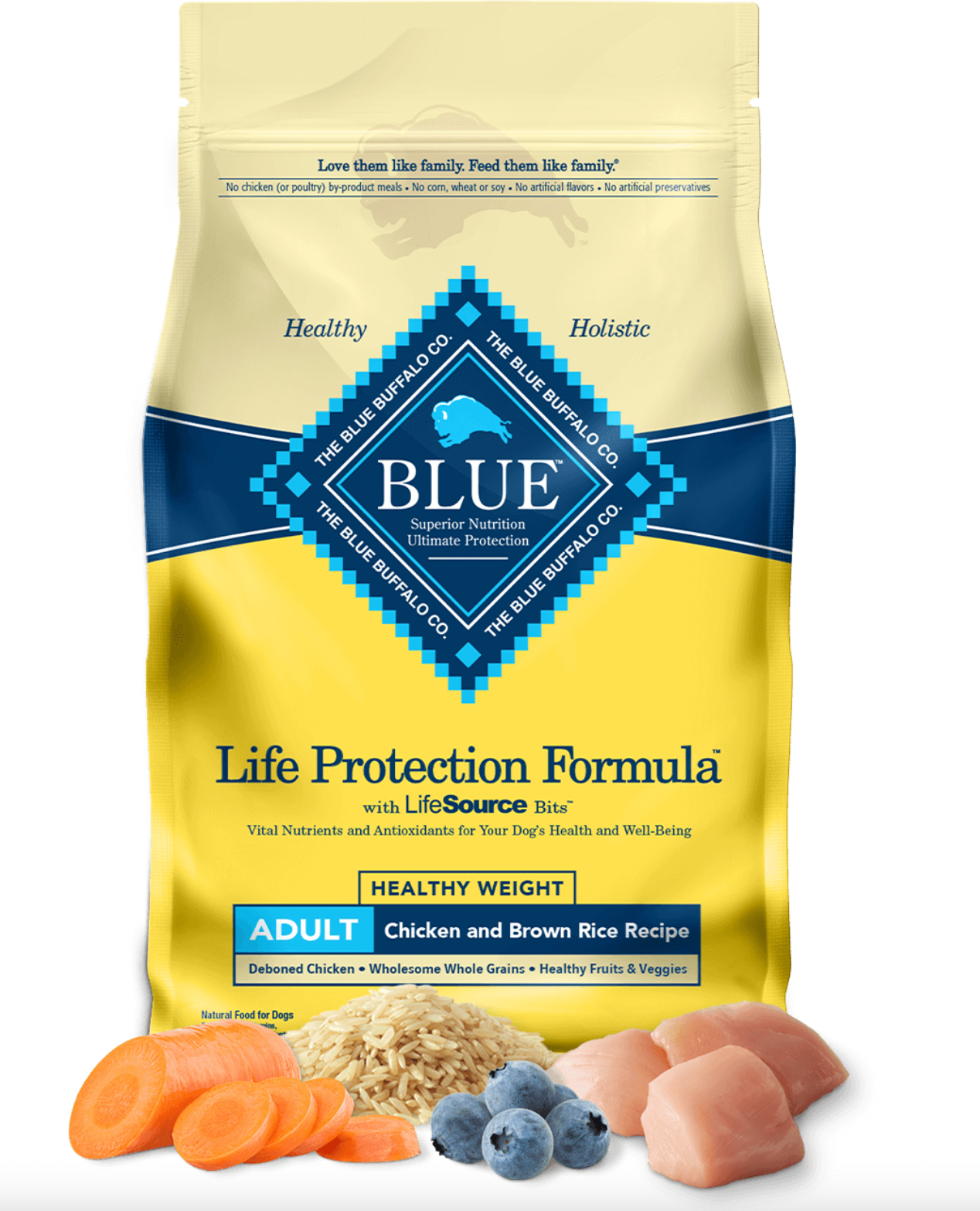 Blue buffalo dog food chicken online and rice