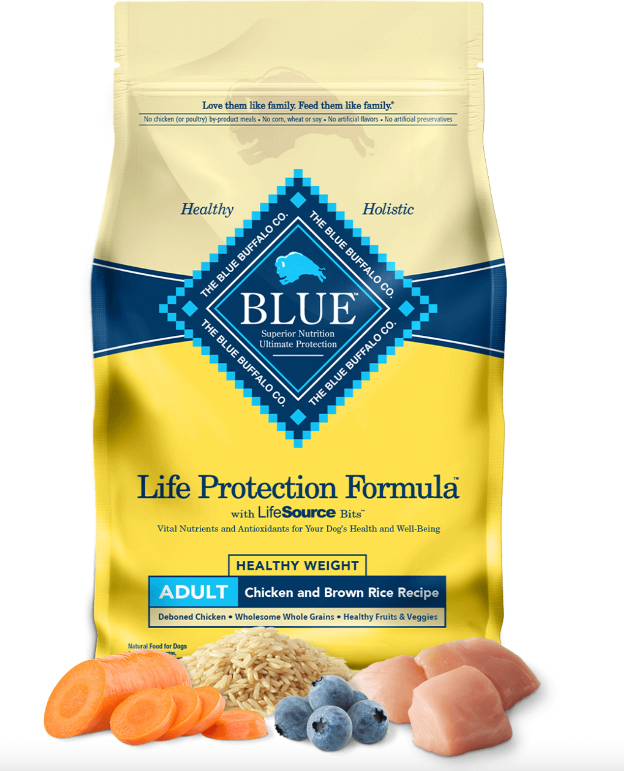 Blue Buffalo Life Protection Healthy Weight Chicken & Brown Rice Adult Dog Food (11.8kg/26lb)