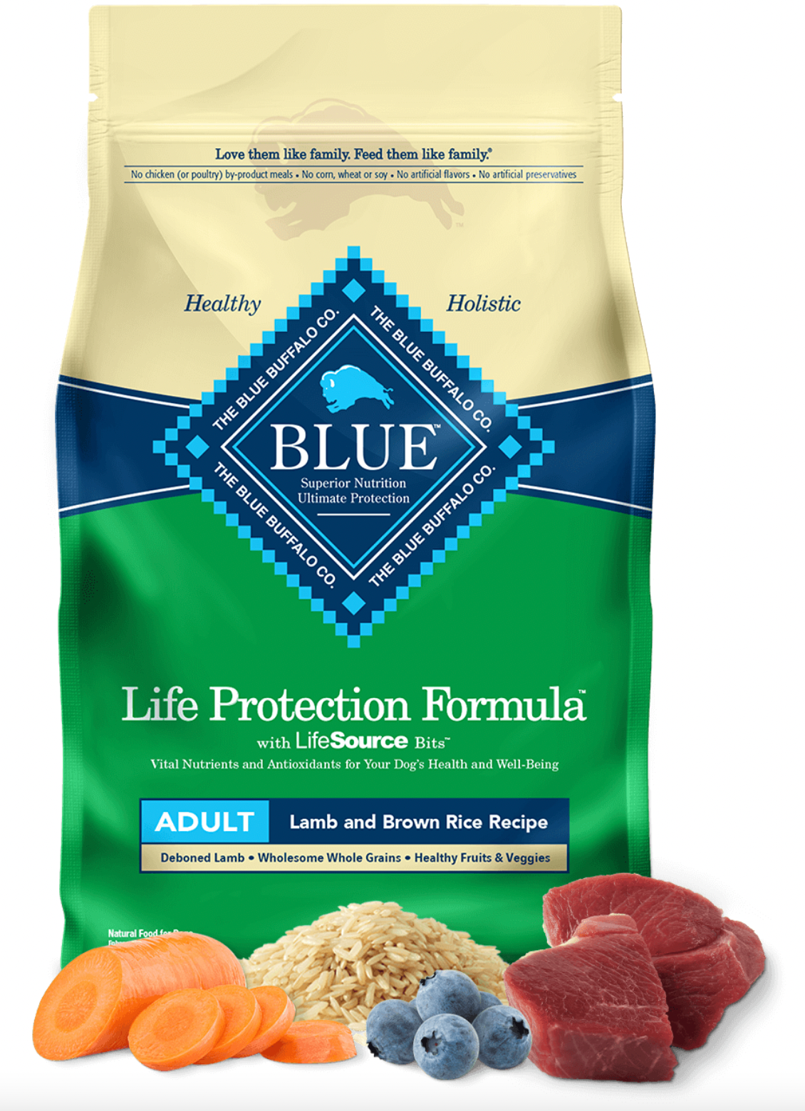 Blue buffalo dog food chicken hot sale and rice