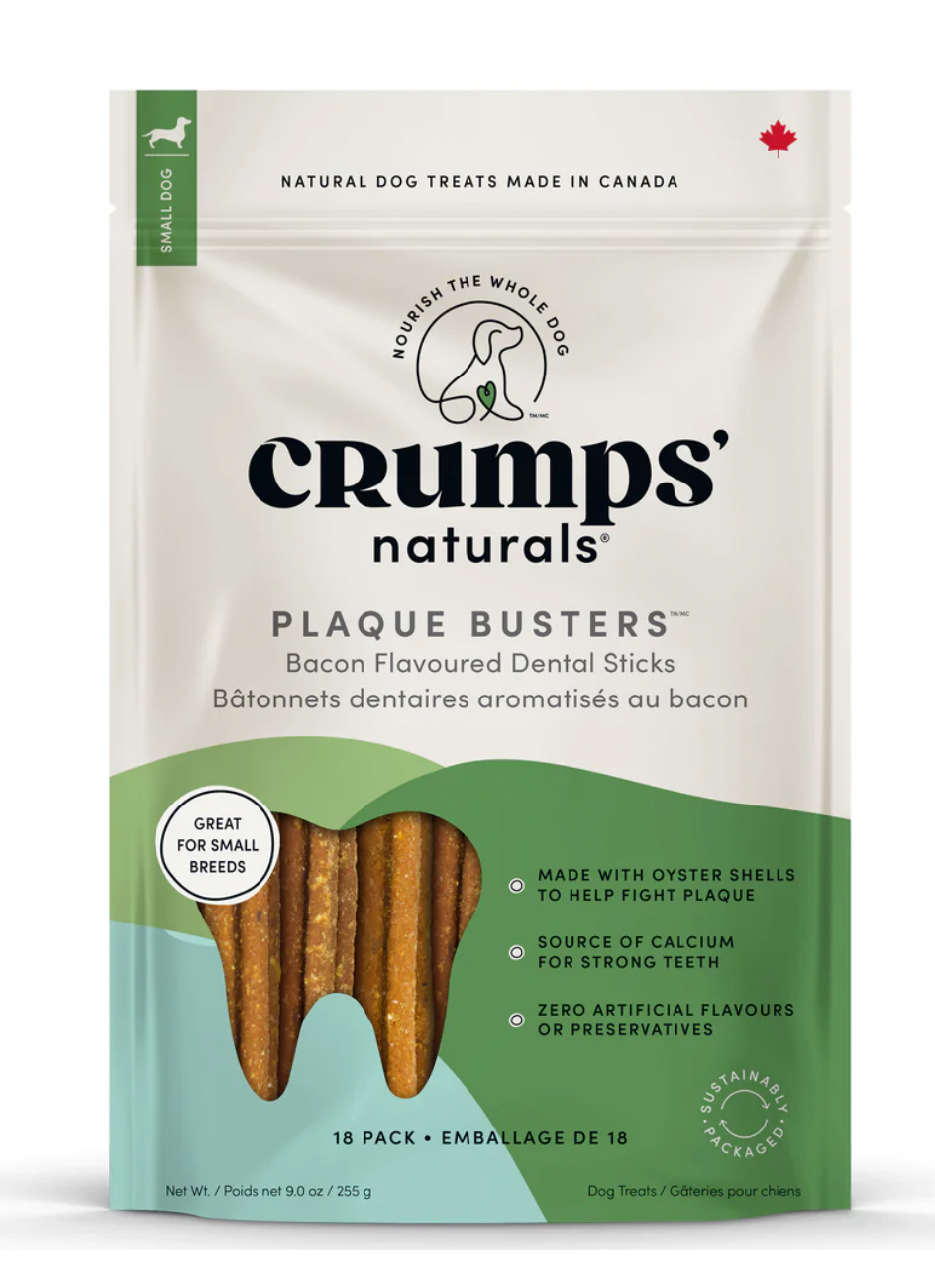 Crumps Naturals Dog Treat Plaque Busters - Bacon Flavour