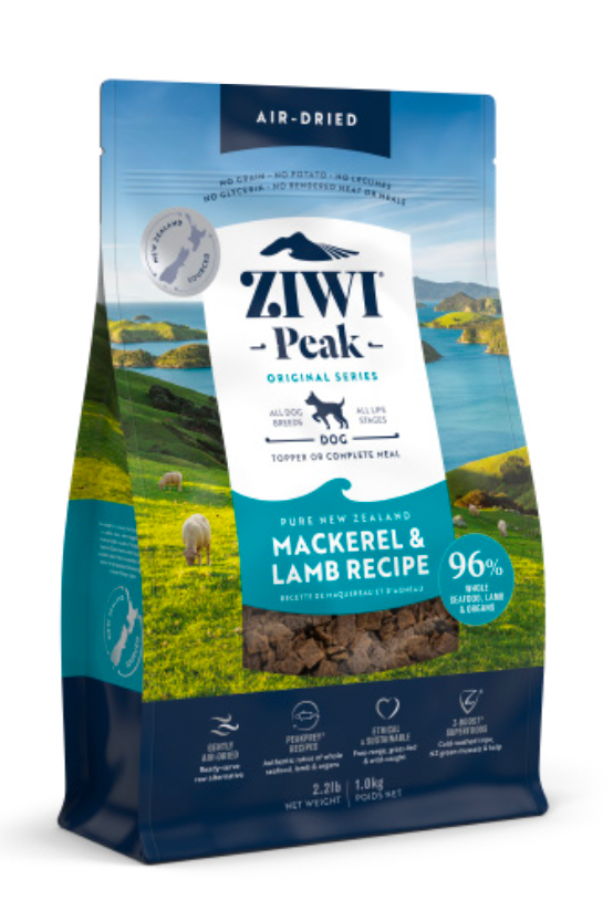Ziwi Peak Mackerel & Lamb Air-Dried GF Dog Food