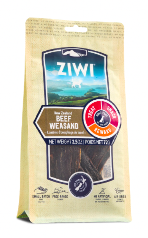 Ziwi New Zealand Beef Weasand Dog Chews (2.5oz/72g)