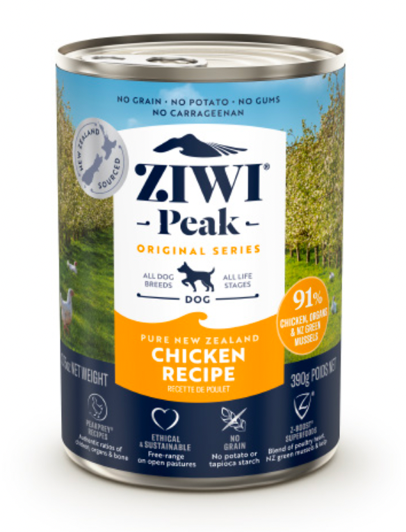 Ziwi Peak Chicken GF Canned Dog Food (13.75oz/390g)