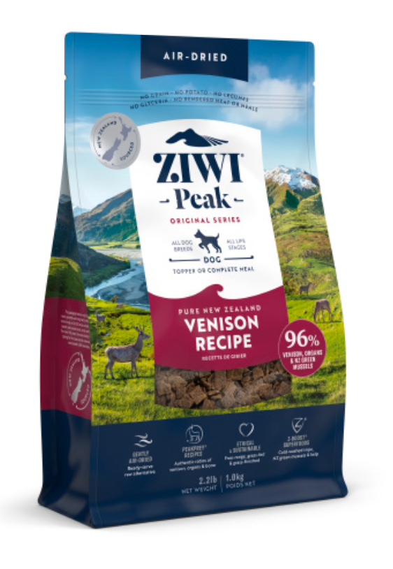 Ziwi Peak New Zealand Venison Air Dried GF Dog Food Wooftown