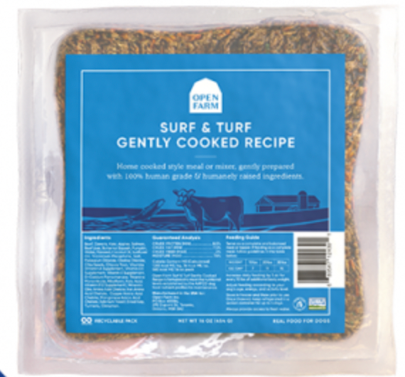 Open Farm Gently Cooked Surf & Turf Recipe Dog Food (16oz/453g)
