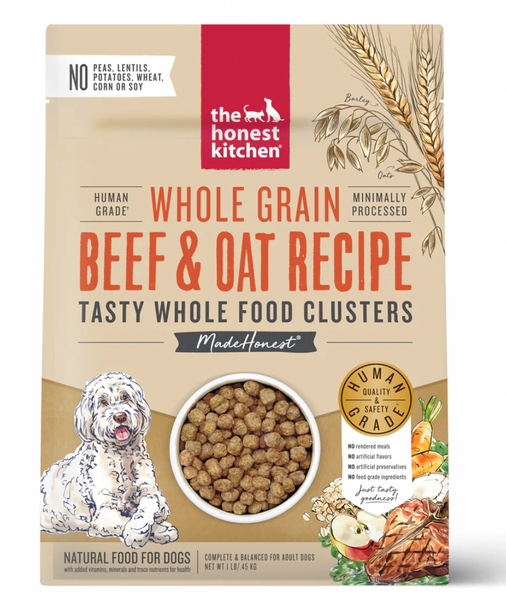 The Honest Kitchen Whole Food Clusters Whole Grain Beef Dog Food