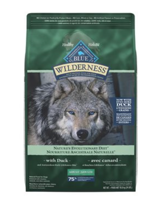 Dog food with 2025 wolf on it