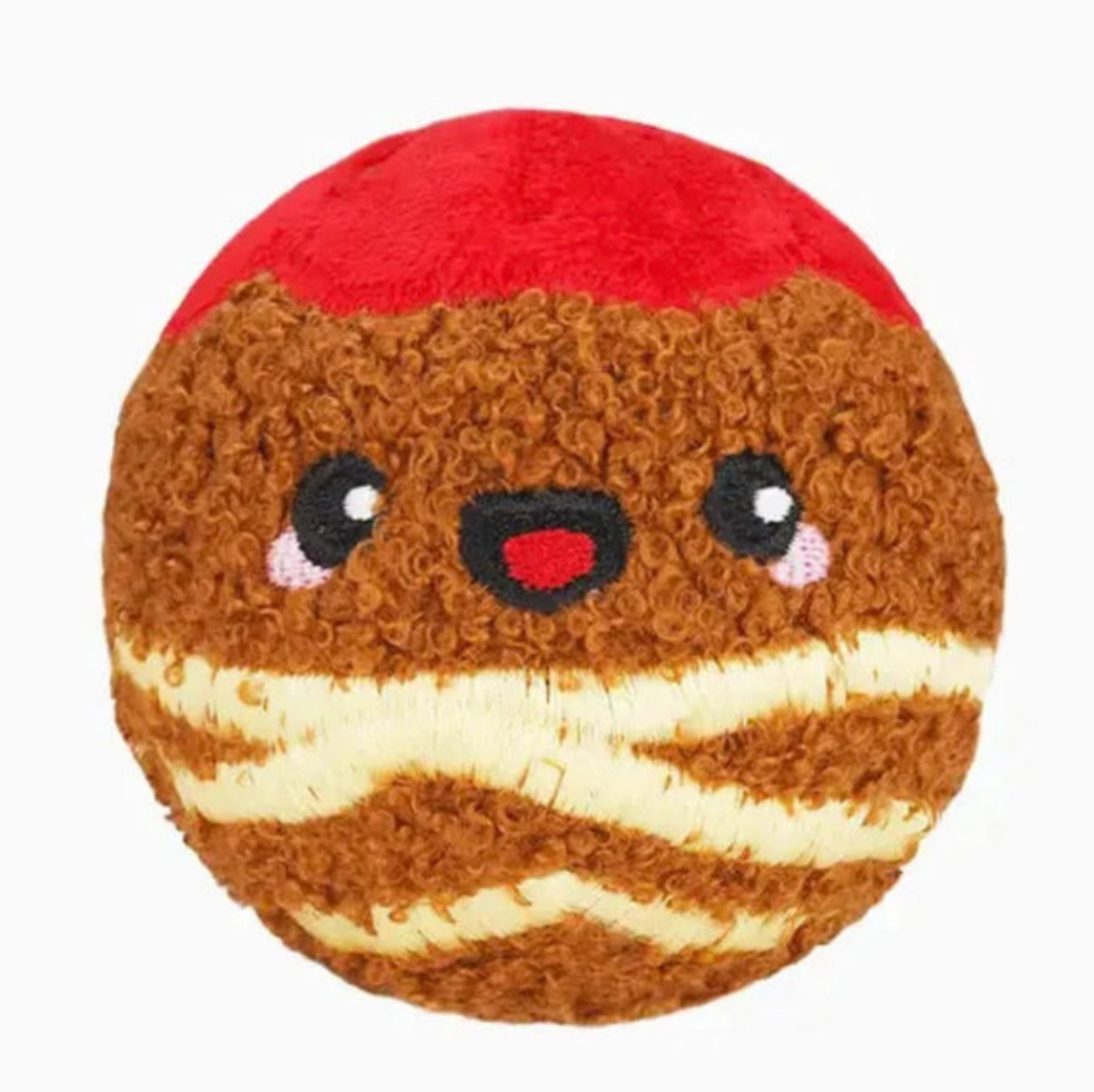 HugSmart Super Ball Food Party - Meatball Dog Toy