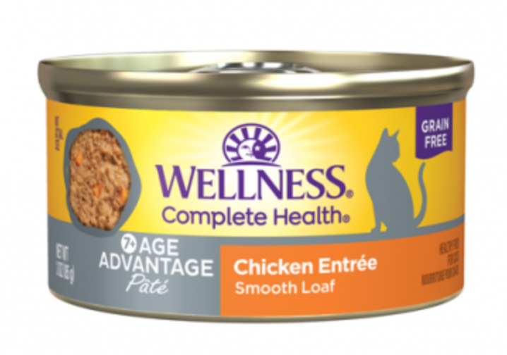 Wellness Complete Health Age Advantage Chicken Pate GF Canned Cat Food (3oz/85g)