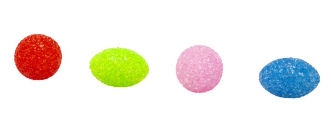 BUD'Z Coloured Crystal Ball with Bell Cat Toy (Bulk)