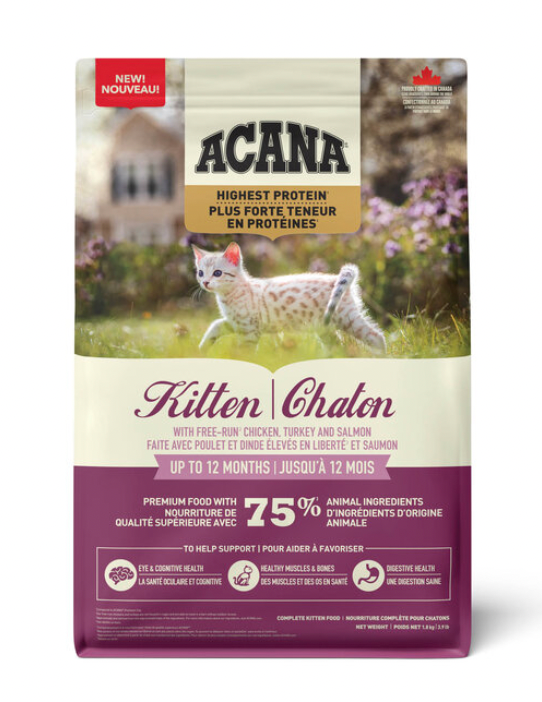 Acana Highest Protein GF Kitten Food (1.8kg/4lb)