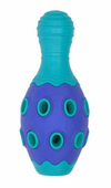 Bud&#39;z Rubber Astro Blue Bowling Pin Dog Toy (6&quot;)