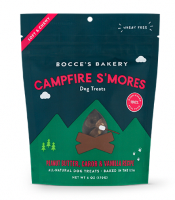 Bocce's Bakery Campfire S'mores Soft & Chewy Dog Treats (6oz/170g)