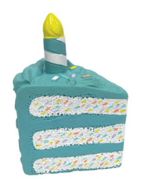FouFouBrands Birthday Cake Latex Chew Dog Toy