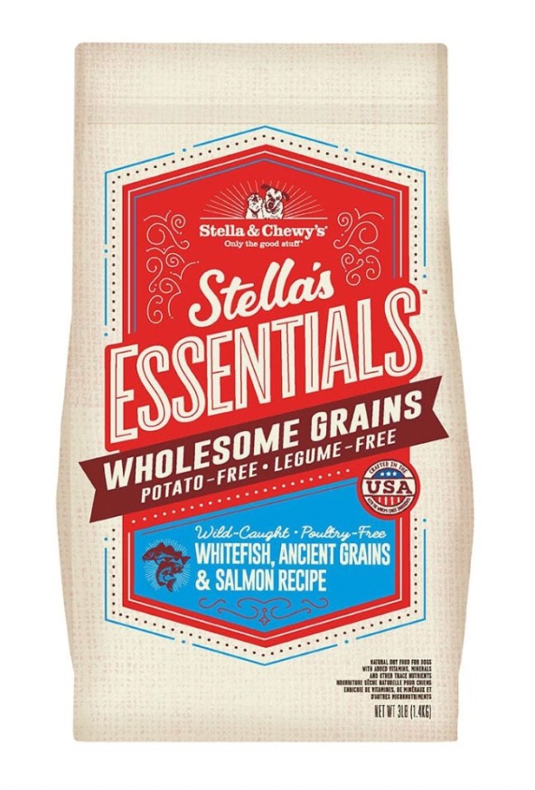 Stella & Chewy's Essentials Wholesome Grains - Whitefish, Salmon & Ancient Grains Dog Food (11.4kg/25lb)