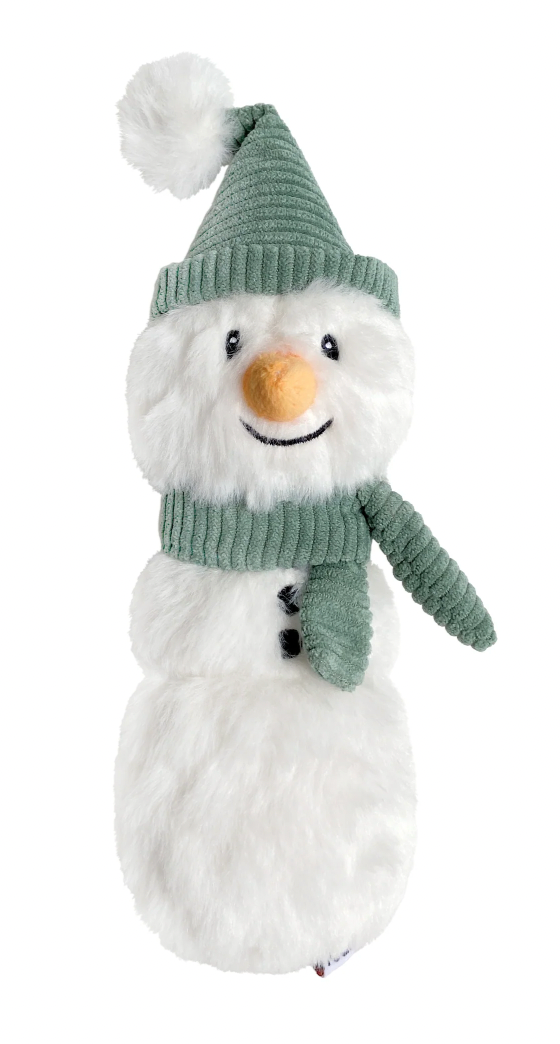 FouFouBrands Holiday Cuddle Plushies Snowman Dog Toy