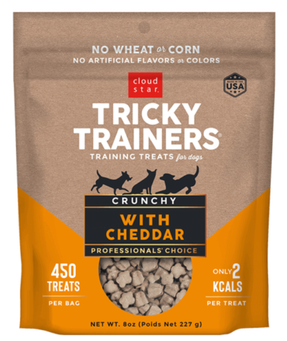 Cloud Star Tricky Trainers Crunchy - Cheddar Flavour Dog Treats (8oz/227g)