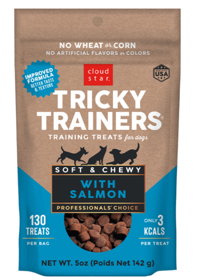 Cloud Star Tricky Trainers Soft & Chewy - Salmon Dog Treats (5oz/142g)