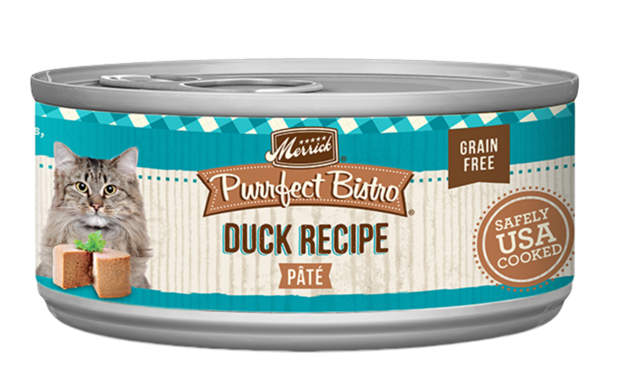 Merrick Purrfect Bistro Duck Pate Canned Cat Food (5.5oz/156g)