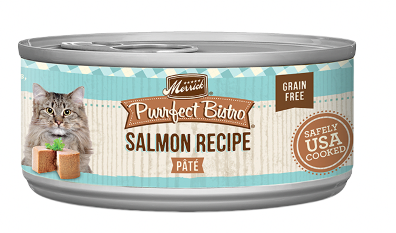 Merrick Purrfect Bistro Salmon Pate Canned Cat Food 5.5oz 156g