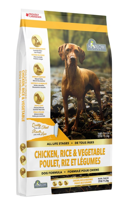Harlow Blend Chicken Rice Vegetable Dog Food 11.4kg 25lb
