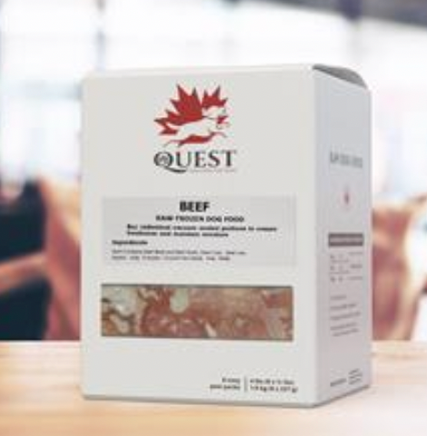 Quest Raw Dog Food - Beef (1.81lb/4lb)