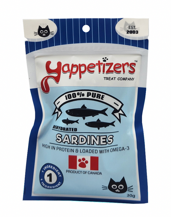 Yappetizers Sardine Cat Treat (0.7oz/20g) Wooftown.ca