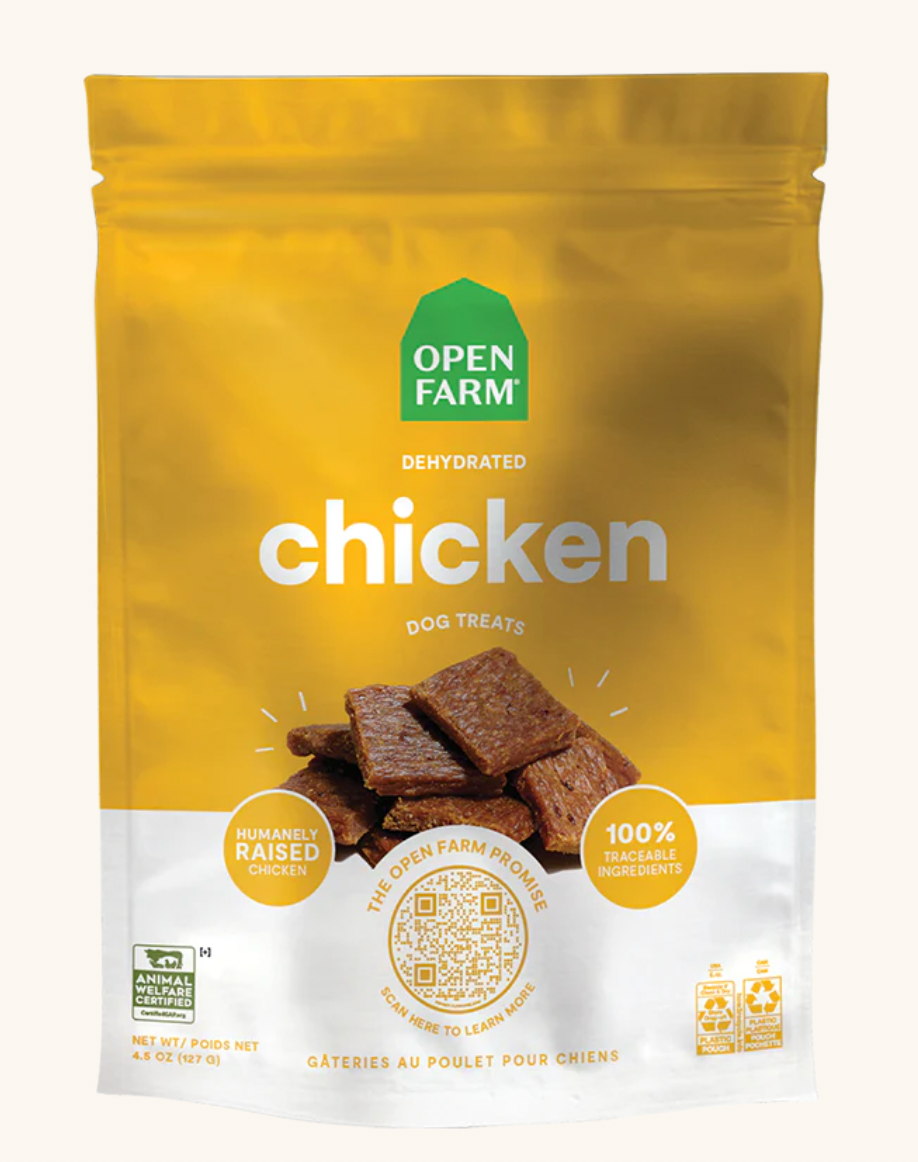 Open Farm Dehydrated Chicken Dog Treats (4.5oz/128g)