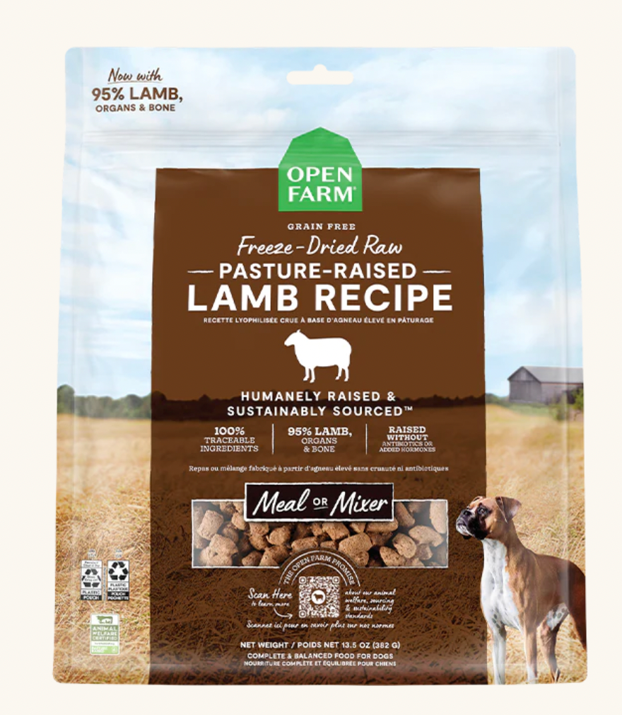 Open Farm Dog Freeze-Dried Raw Pasture-Raised Lamb Dog Food