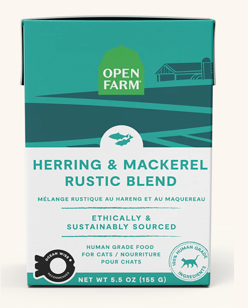 Open Farm Herring & Mackerel Rustic Blend GF Wet Cat Food (5.5oz/156g)