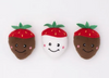 Zippy Pawz Miniz Chocolate Strawberries Valentine&#39;s Day Dog Toy (3 pk)