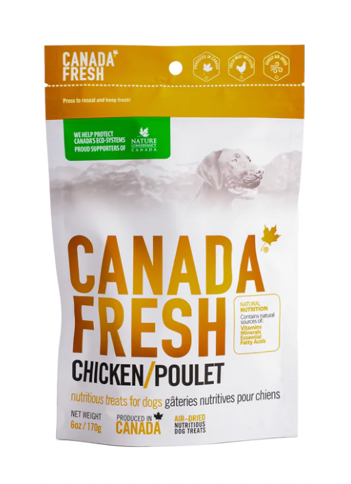 PetKind Canada Fresh Air-Dried Chicken Dog Treats (6oz/170g)