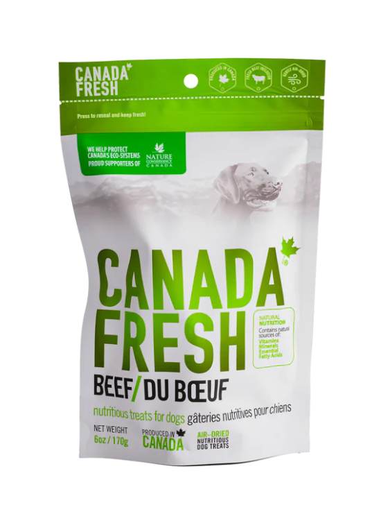PetKind Canada Fresh Air-Dried Beef Dog Treats (6oz/170g)
