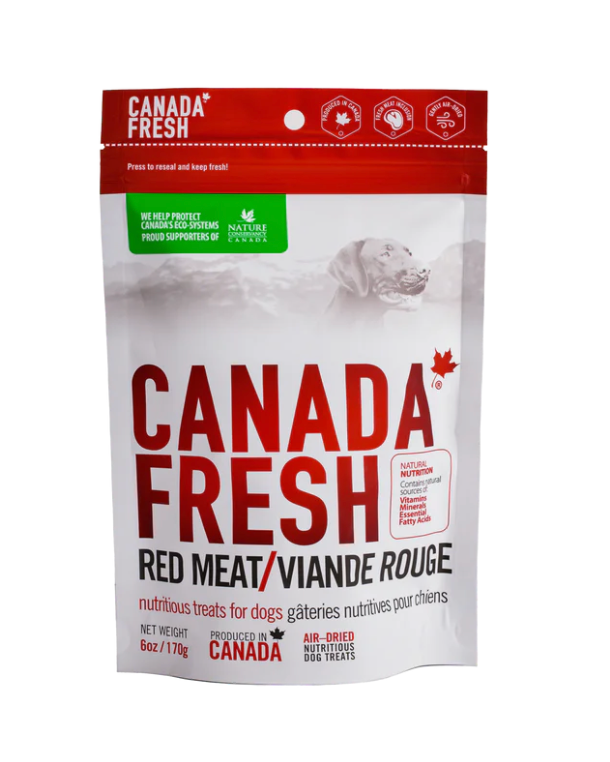 PetKind Canada Fresh Air-Dried Red Meat Dog Treats (6oz/170g)