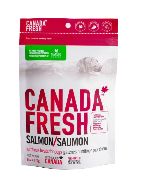 PetKind Canada Fresh Air-Dried Salmon Dog Treats (6oz/170g)