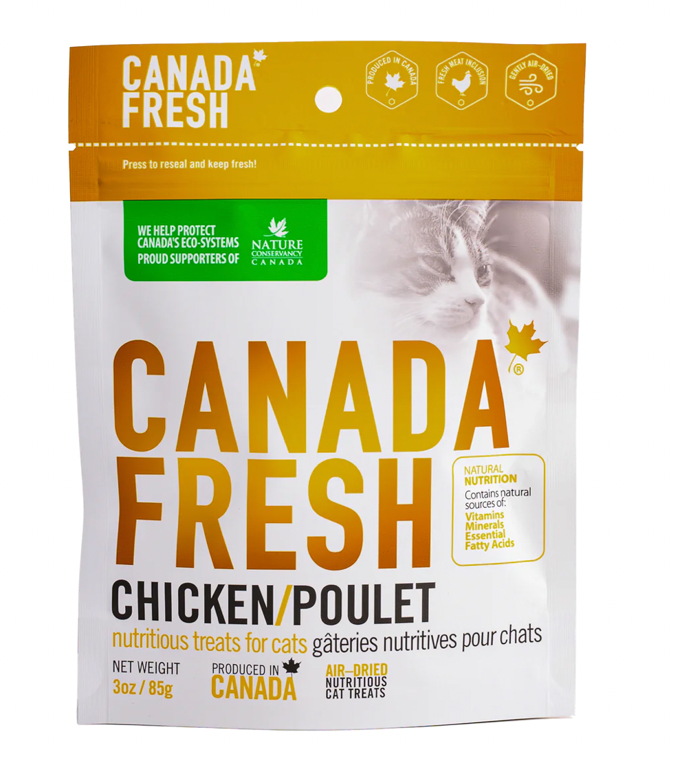 PetKind Canada Fresh Air-Dried Chicken Cat Treats (3oz/85g)
