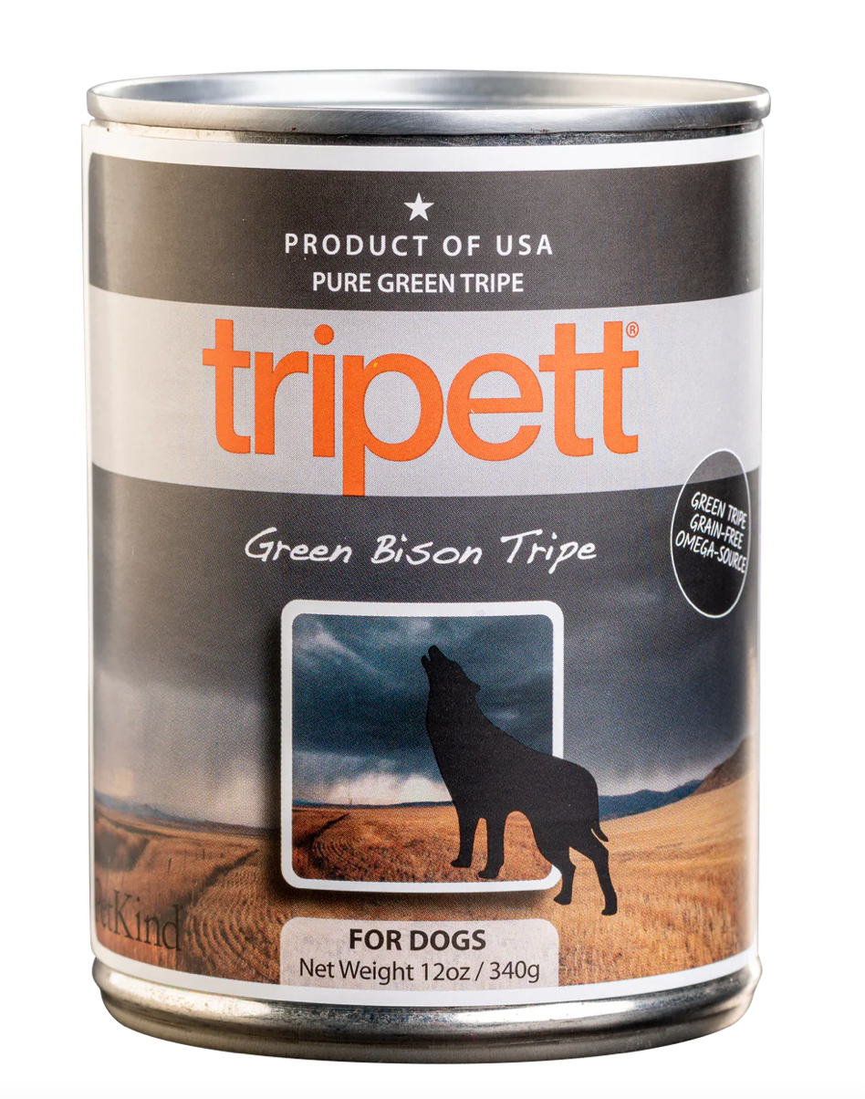 Tripett Bison Tripe Canned Dog Food (12oz/340g)