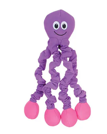 Smart Pet Love Tender Tuffs Tug Stretchy Octopus Dog Toy - Purple