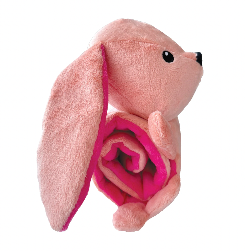 FouFouBrands Hide &#39;n Seek Roll Ups Dog Toy - Bunny