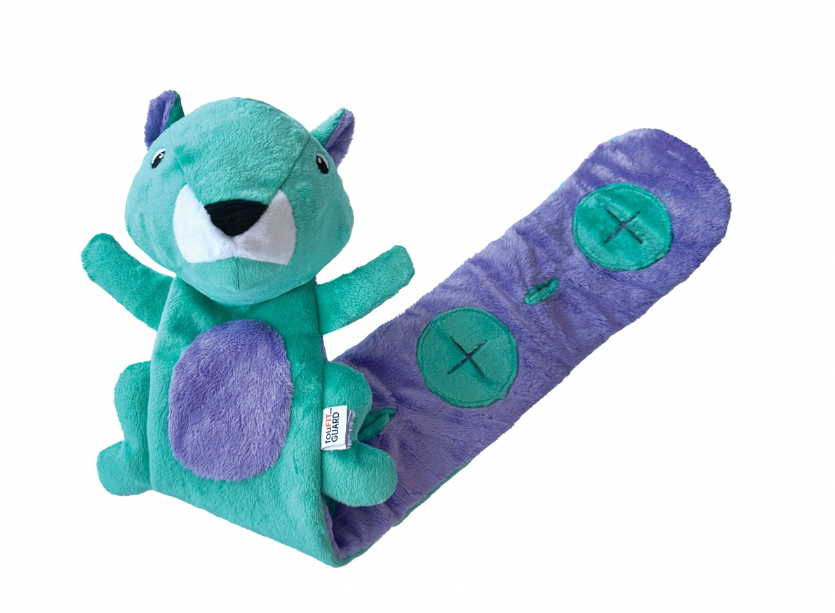 FouFouBrands Hide n Seek Roll Ups Dog Toy Squirrel