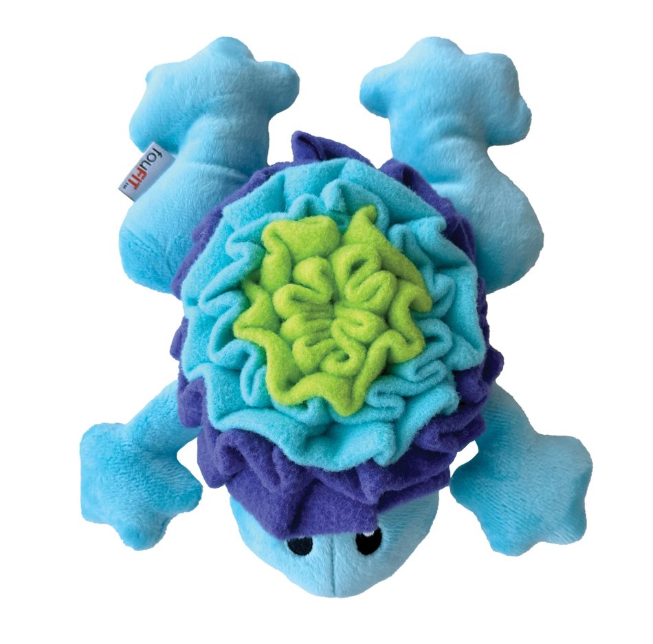 FouFouBrands Hide &#39;n Seek Under the Sea Snuffle Dog Toy - Frog
