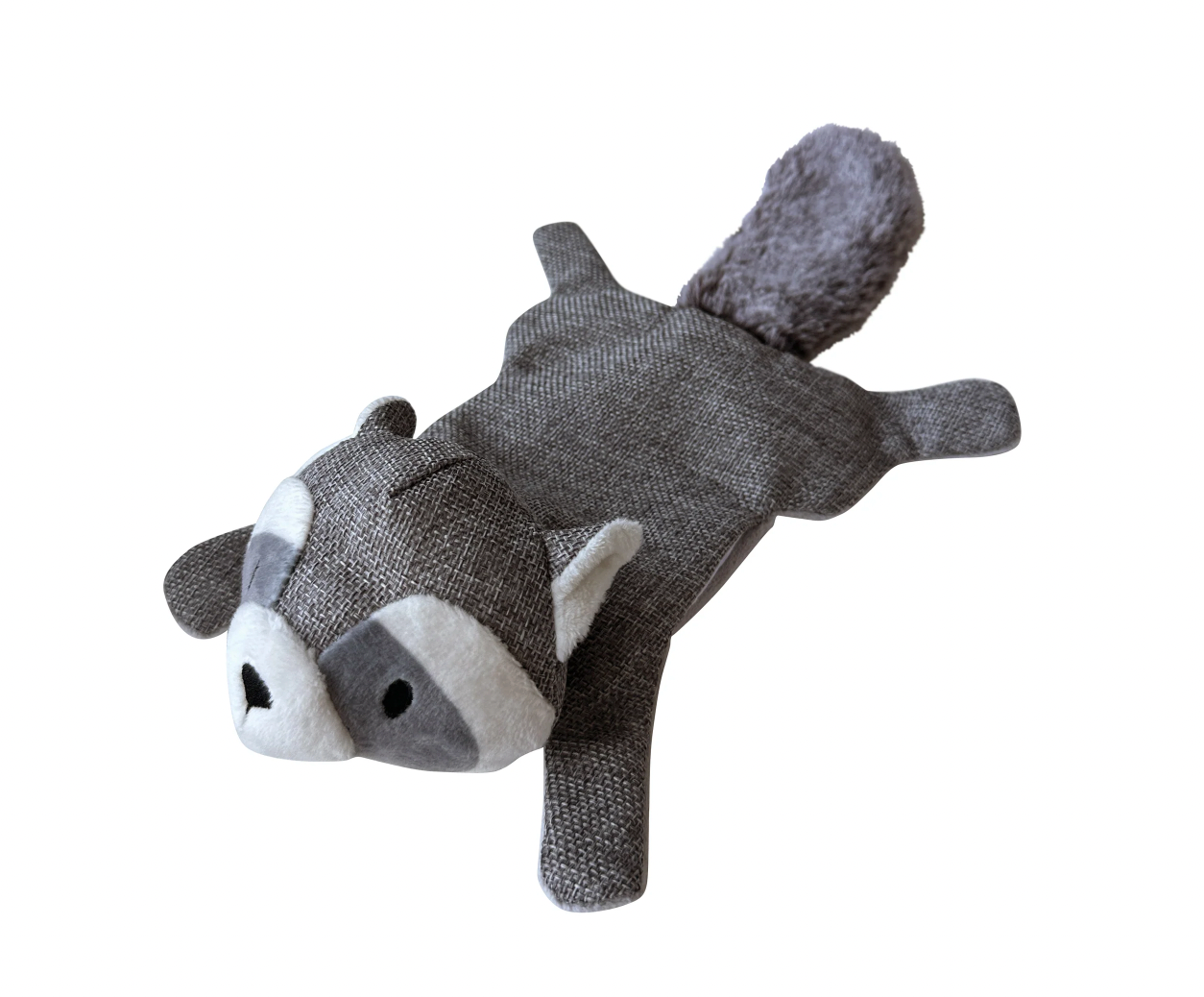 FouFouBrands Hide 'n Seek Woodland Stuffless Crinkle Dog Toy - Raccoon