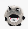 Zippy Paws Bushy Throw - Raccoon Dog Toy