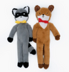 Zippy Paws Fluffy Peltz - Raccoon &amp; Chipmunk Dog Toy