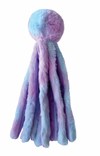 FouFouBrands Fuzzy Wuzzy Octopus Plush Dog Toy - Pink &amp; Purple