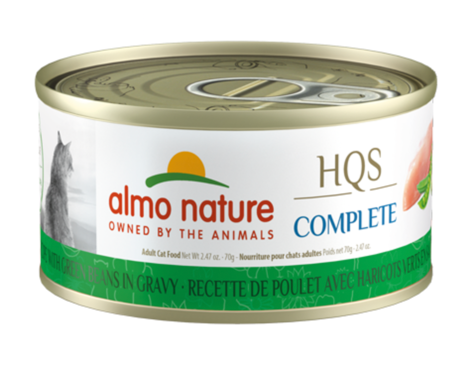Almo Nature Complete Chicken with Green Beans in Gravy Canned Cat Food (70g/2.47oz)