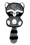 Bud&#39;z Crinkle Dog Toy - Baby Raccoon