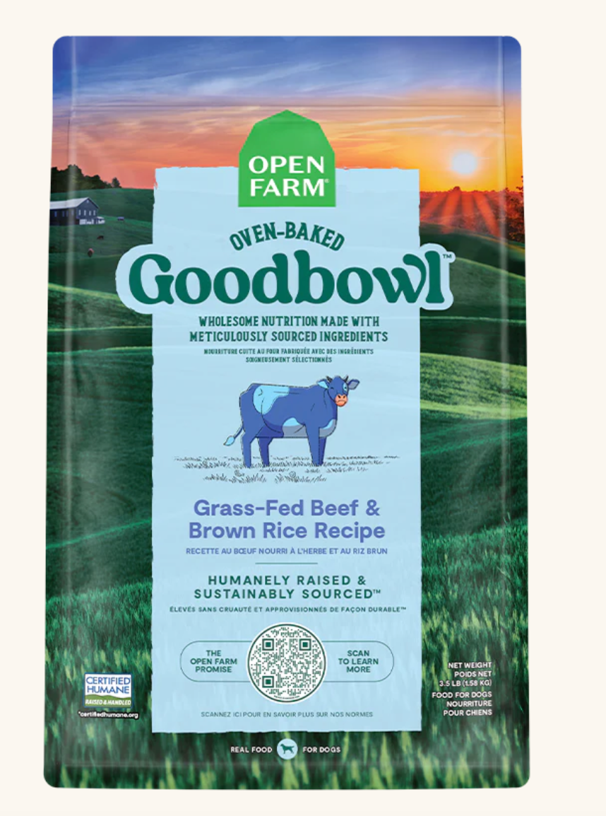 Open Farm Goodbowl Grass-fed Beef & Brown Rice Dog Food