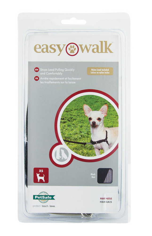 Easy Walk Harness XS Black 12-16"