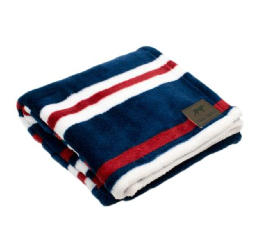 Tall Tails Fleece Blanket - Nautical Stripe (30"x40")